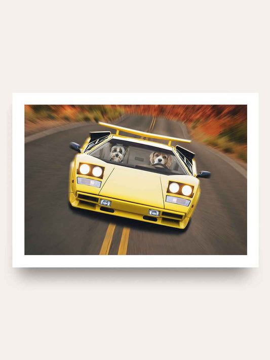 Hypercar - Custom Pet Portrait