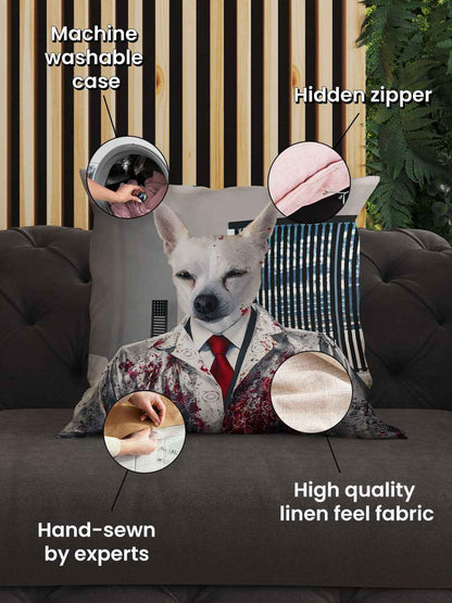 Mr Psycho - Custom Pet Cushion