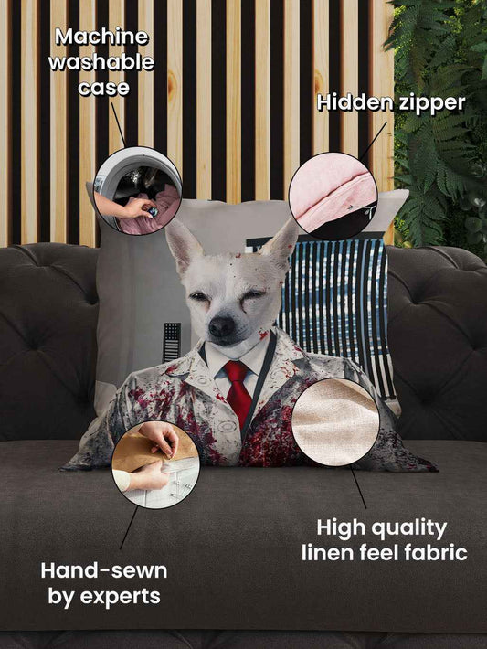 Mr Psycho - Custom Pet Cushion