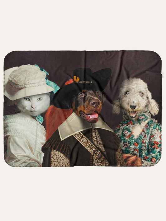 My Fur Lady. The Musketeer & Flower Lady - Custom Pet Blanket