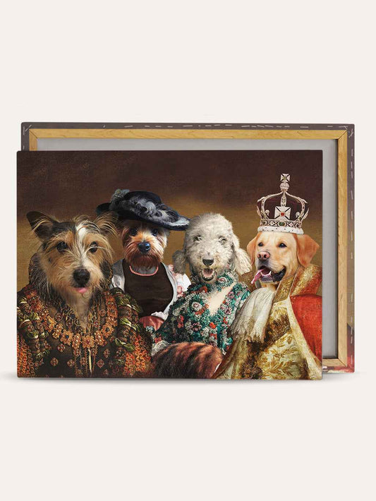 The Queen. Baroness. Flower Lady & King - Custom Pet Canvas