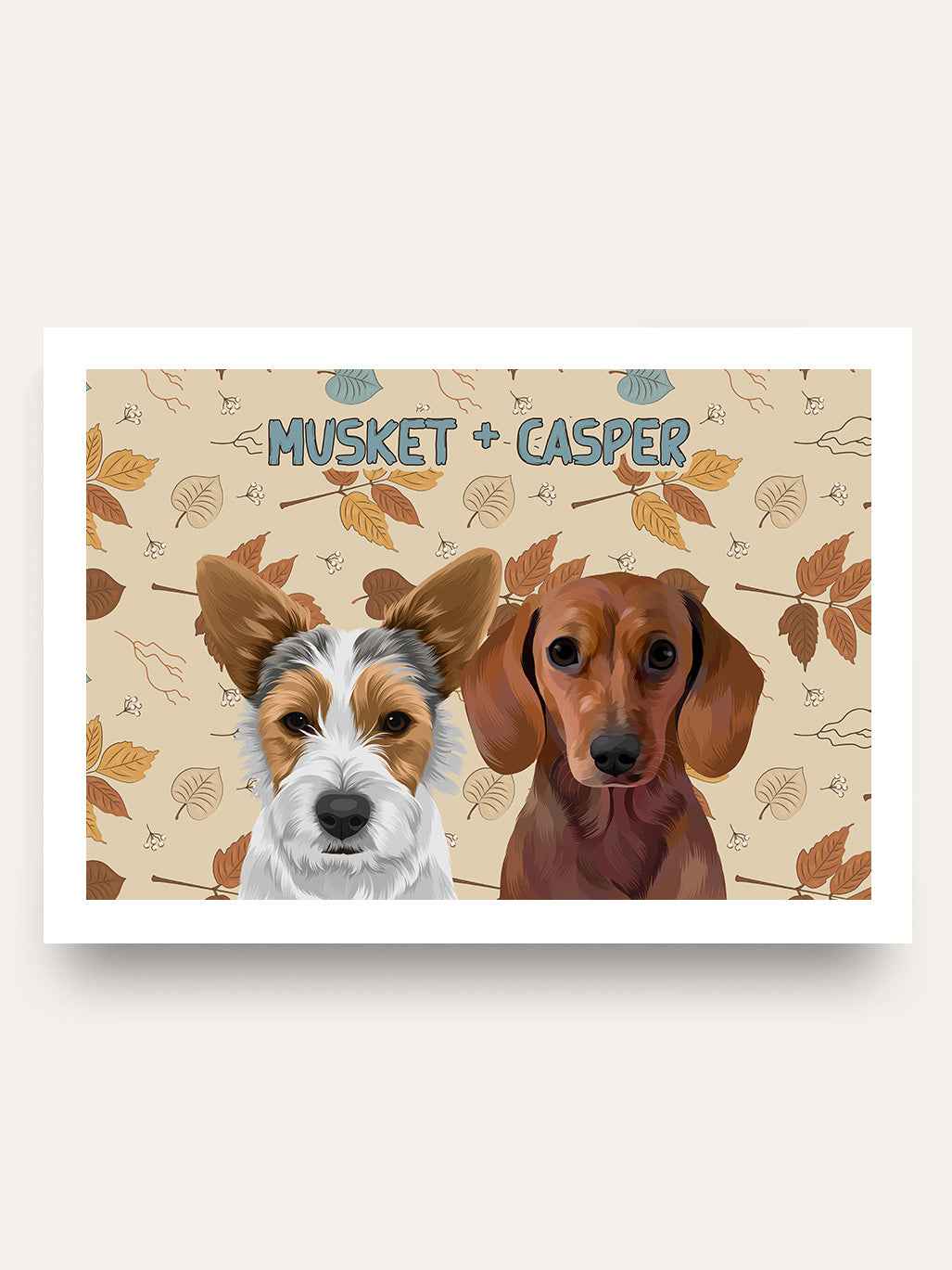 Autumn (2 Pets) - Custom Pet Portrait
