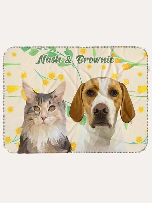 Spring (2 Pets) - Custom Pet Blanket