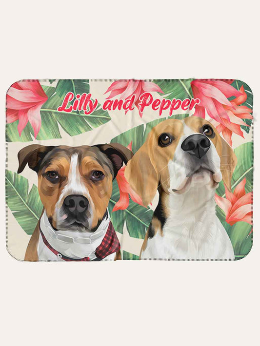Summer (2 Pets) - Custom Pet Blanket