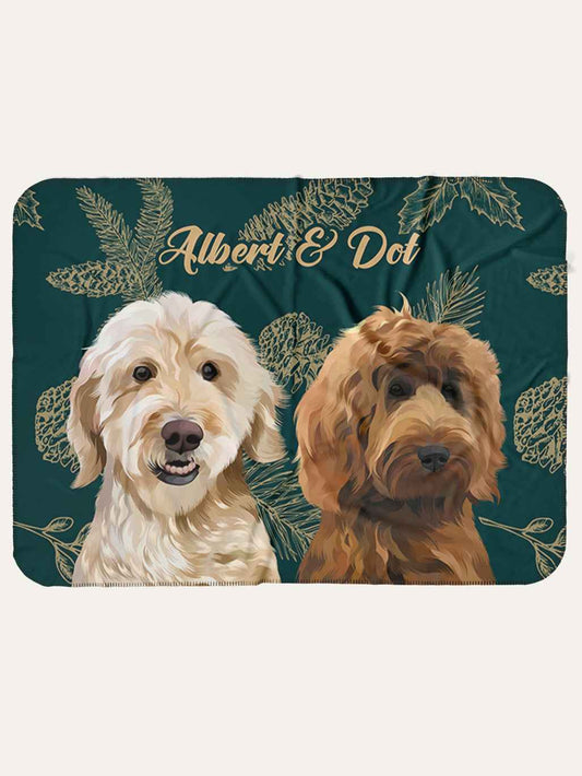 Winter (2 Pets) - Custom Pet Blanket