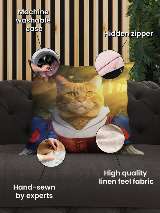 Snow White - Custom Pet Cushion