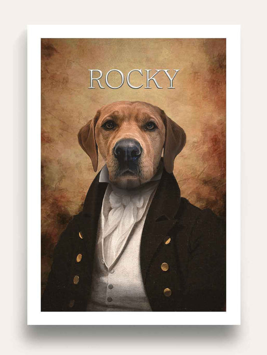 The Baron - Custom Vintage Pet Portrait