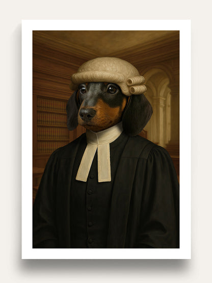 The Barrister - Custom Pet Portrait