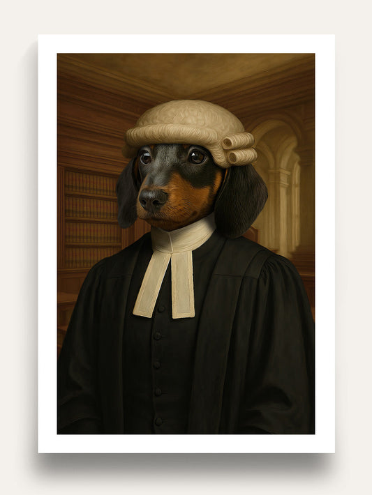 The Barrister - Custom Pet Portrait