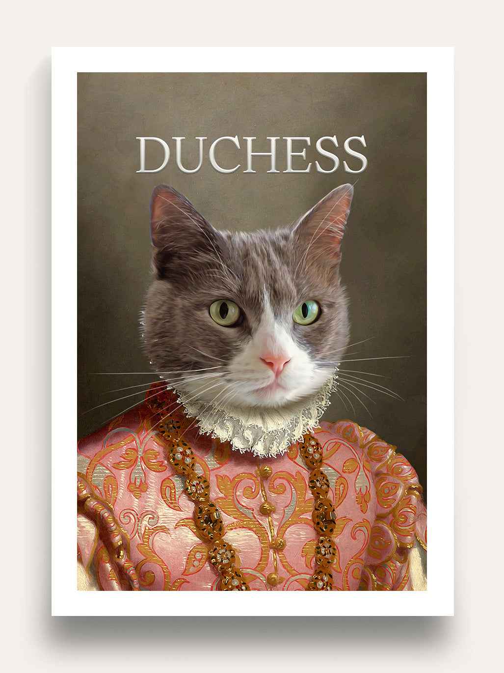 The Duchess - Custom Vintage Pet Portrait
