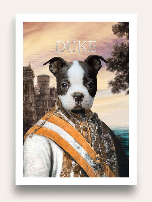 The Duke - Custom Vintage Pet Portrait