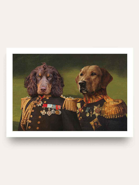 The Earl & The General - Custom Pet Portrait