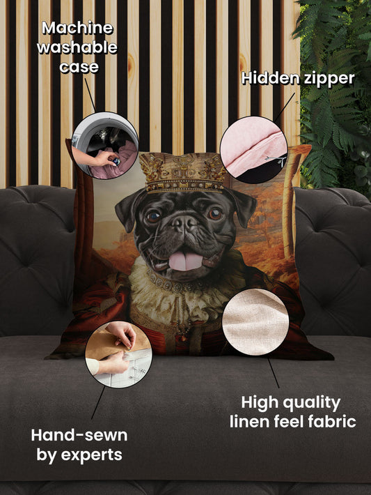 The Fearless Queen - Custom Pet Cushion