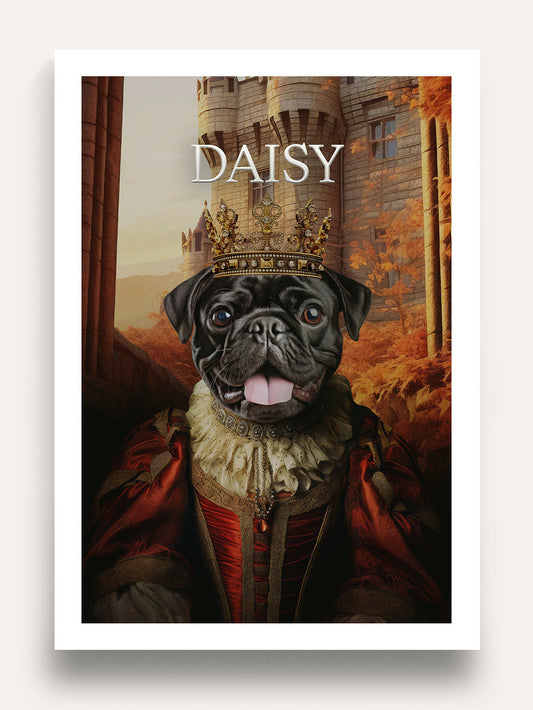The Fearless Queen - Custom Pet Portrait
