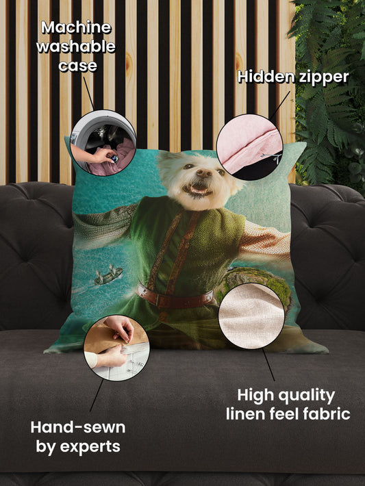 The Flying Hero - Custom Pet Cushion