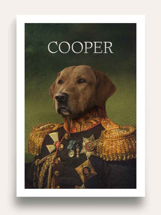 The General - Custom Vintage Pet Portrait