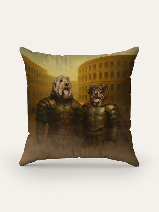 The Gladiators - Custom Pet Cushion