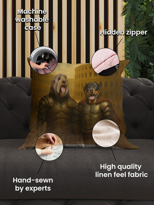 The Gladiators - Custom Pet Cushion