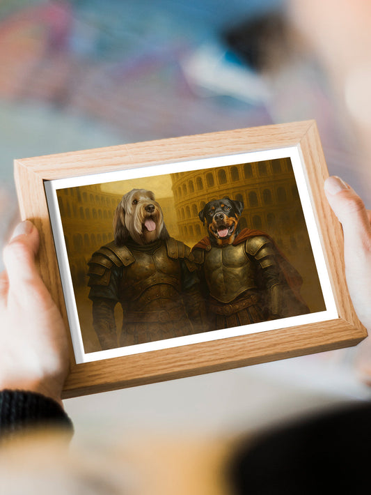 The Gladiators - Custom Pet Portrait