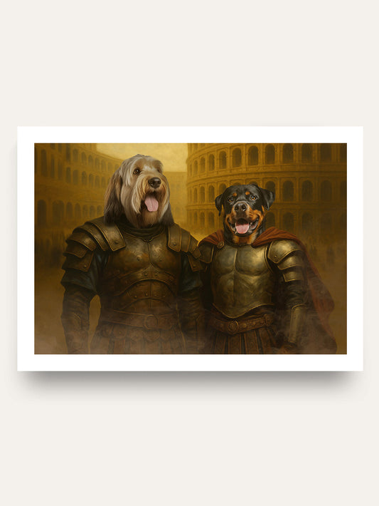 The Gladiators - Custom Pet Portrait