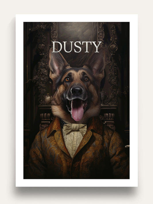 The Handsome One - Custom Pet Portrait