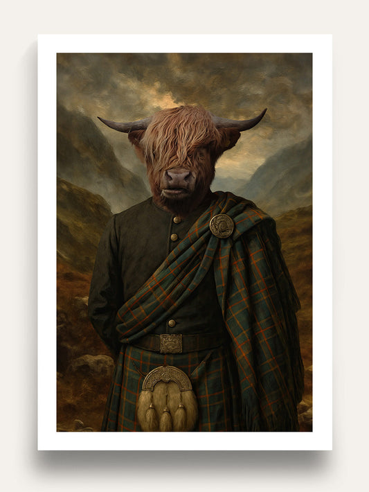 The Highlander - Custom Pet Portrait