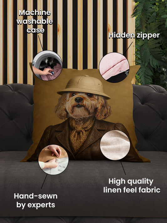 The Jungle Explorer - Custom Pet Cushion