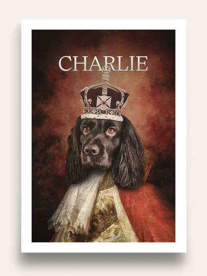 The King - Custom Vintage Pet Portrait