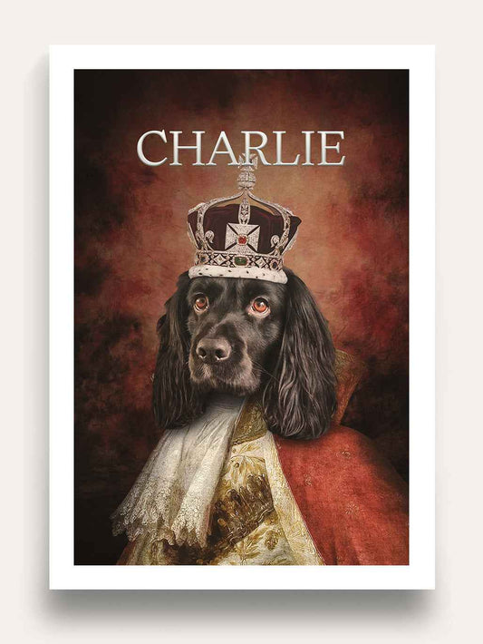 The King - Custom Vintage Pet Portrait
