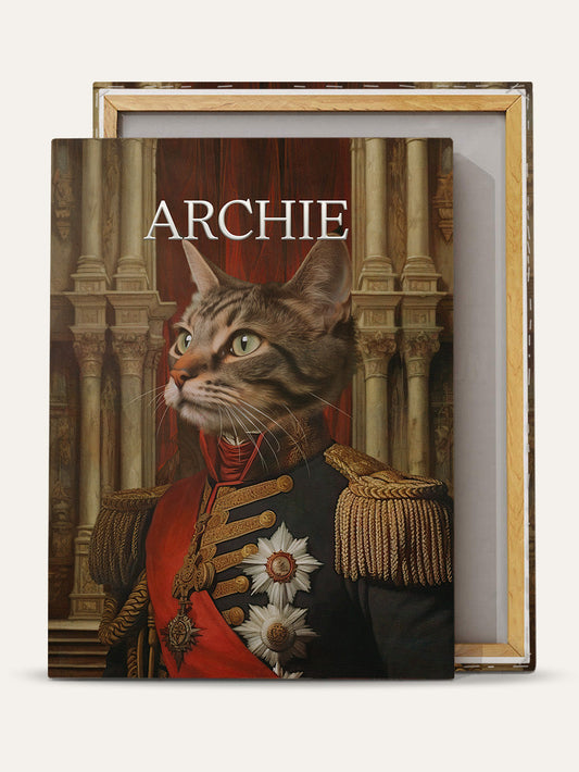 The Heroic Major – Custom Pet Canvas