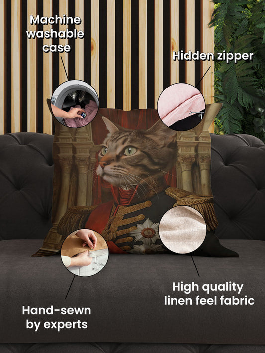 The Heroic Major - Custom Pet Cushion