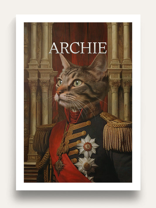 The Heroic Major - Custom Pet Portrait