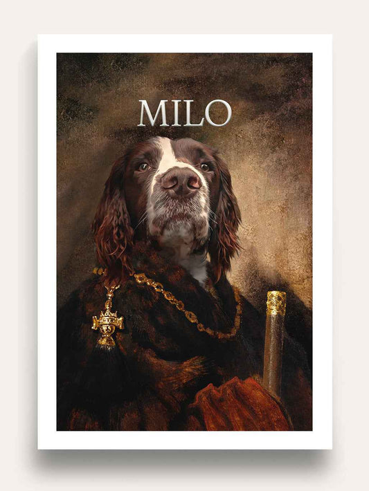 The Monk - Custom Vintage Pet Portrait