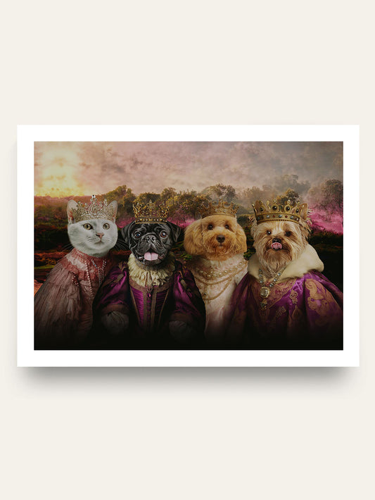 The Noble Family - Custom Pet Portrait