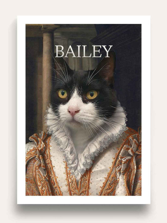 The Princess - Custom Vintage Pet Portrait