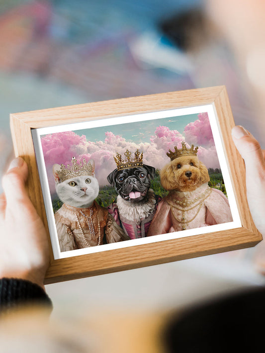 The Regal Sisters - Custom Pet Portrait