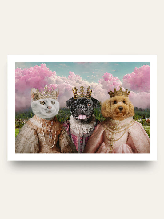 The Regal Sisters - Custom Pet Portrait