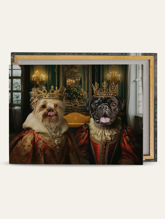 The Royal Couple - Custom Pet Canvas