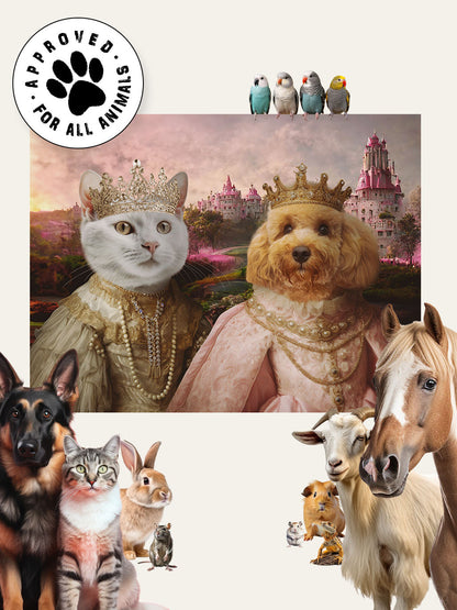 The Royal Sisters - Custom Pet Blanket