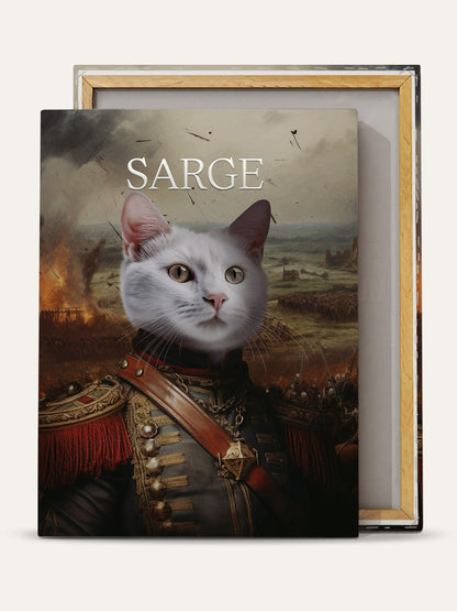 The Sergeant – Custom Pet Canvas