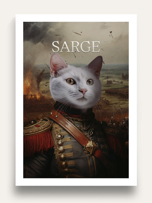 The Sergeant - Custom Pet Portrait