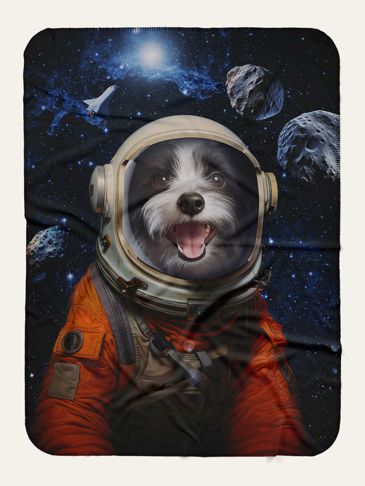 The Spaceman - Custom Pet Blanket