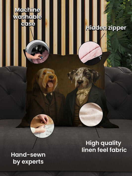The Victorian Brothers - Custom Pet Cushion