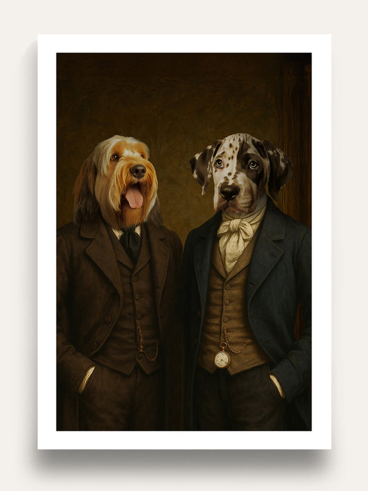 The Victorian Brothers - Custom Pet Portrait