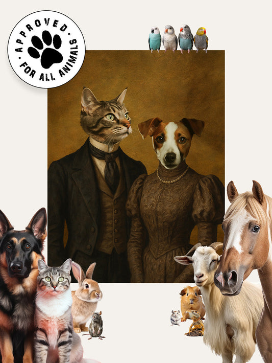 The Victorian Couple - Custom Pet Blanket
