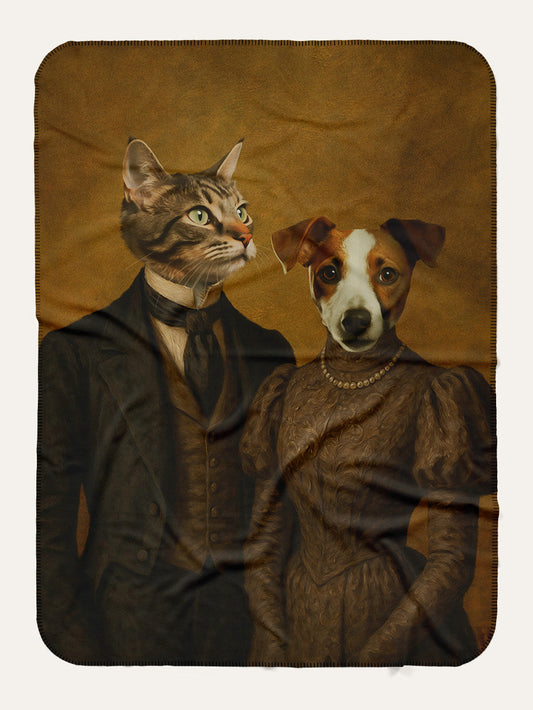 The Victorian Couple - Custom Pet Blanket