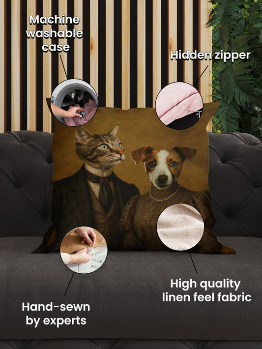 The Victorian Couple - Custom Pet Cushion