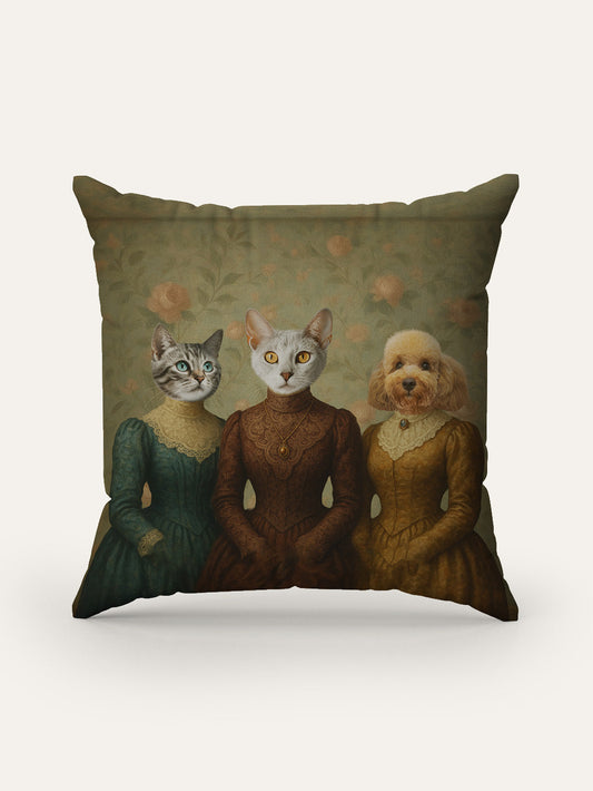 The Victorian Sisters - Custom Pet Cushion