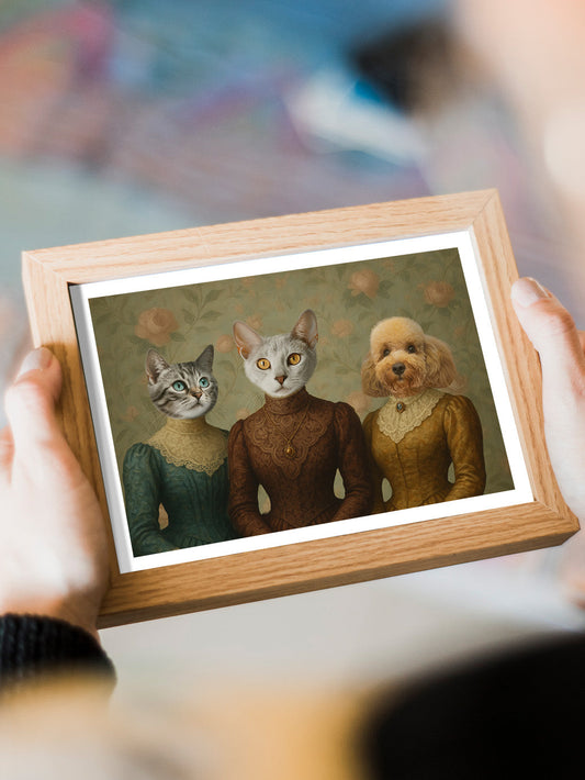 The Victorian Sisters - Custom Pet Portrait