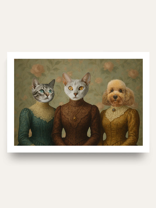 The Victorian Sisters - Custom Pet Portrait